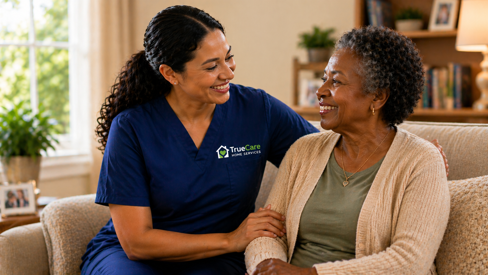 TrueCare caregiver with client